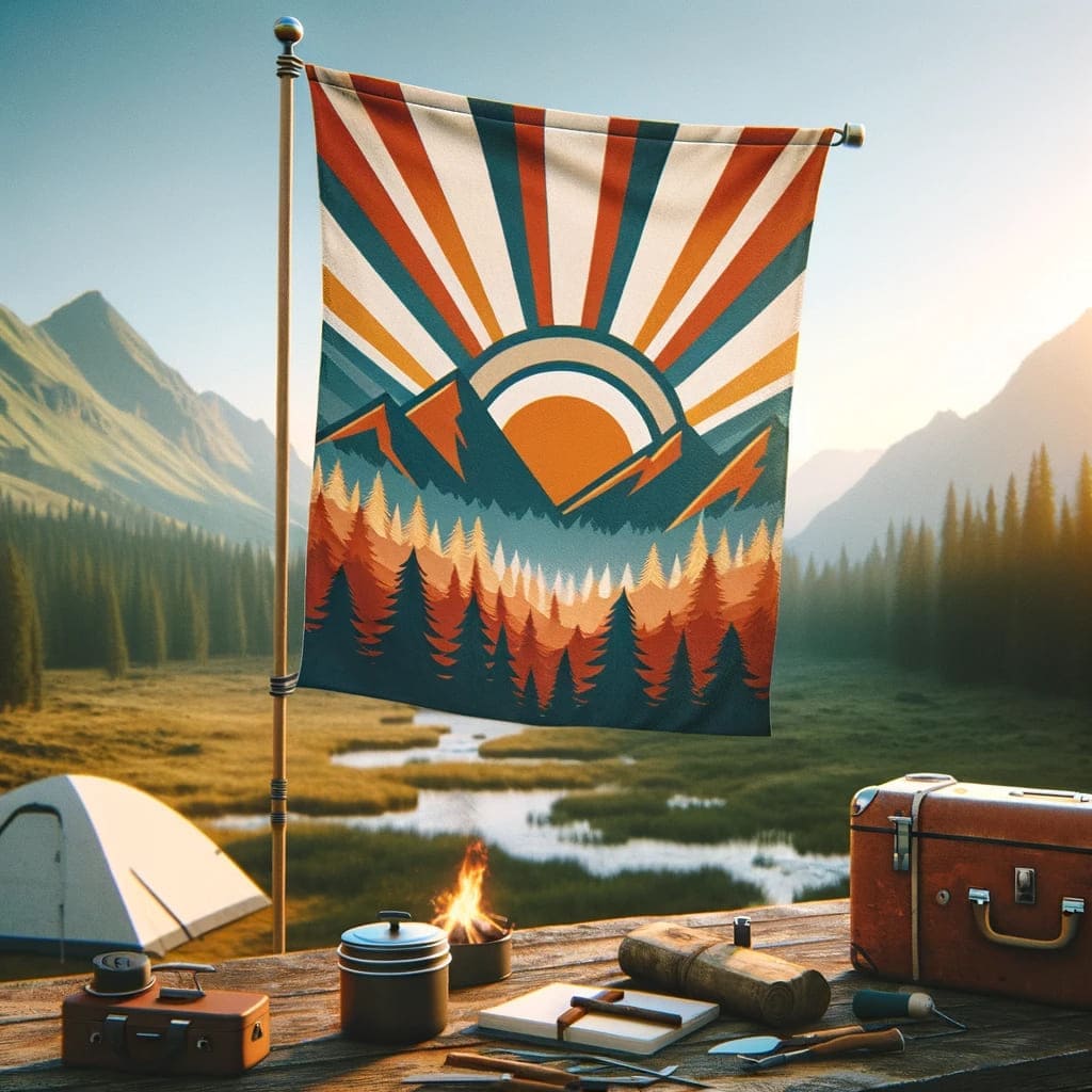 Camping flag